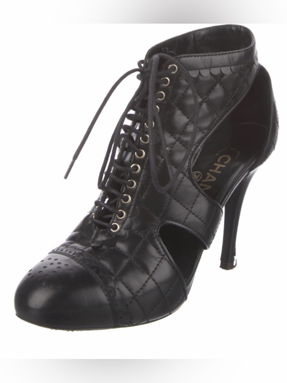 Chanel Leather T-Strap Booties 
From the 2013 Collection by Karl Lagerfeld
